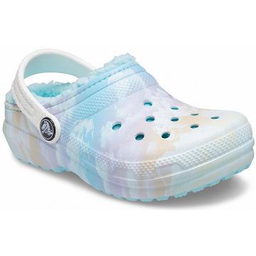 Zuecos Crocs Classic Forro Out of This World Niño Blancos Multicolor | Mexico 1328WNBY